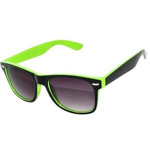 ArborSide Polarized UNISEX Black and Green Frame / Smoke Lens Sunglasses